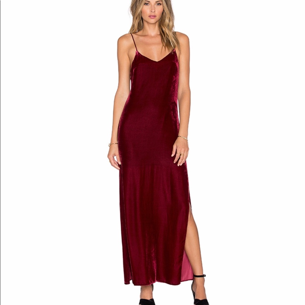 Tularosa  Velvet Slip Dress S